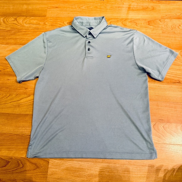 Jack Nicklaus Other - Jack Nicklaus Men's Golden Bear Short Sleeve Collard Golf Polo Dusty Blue Size L